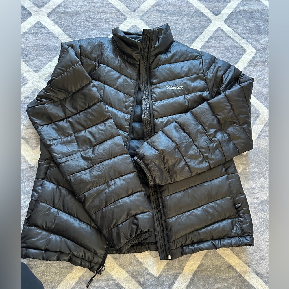 Marmot Women's Sleek Black Puffer Coat